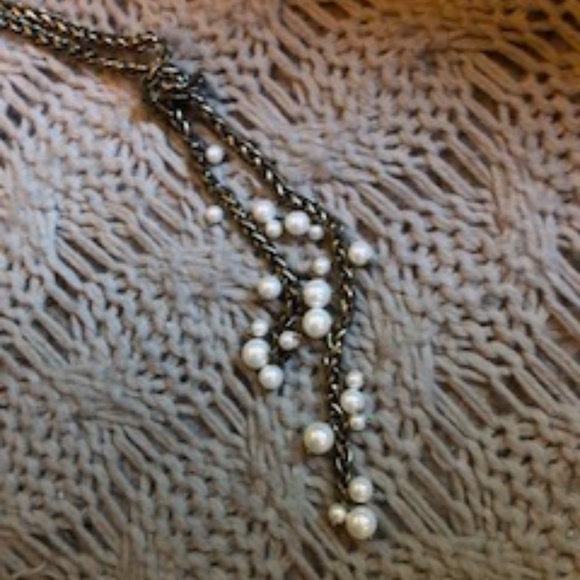 Sugarfix Knotted Pearl Bead Necklace *NWOT* - Picture 6 of 6